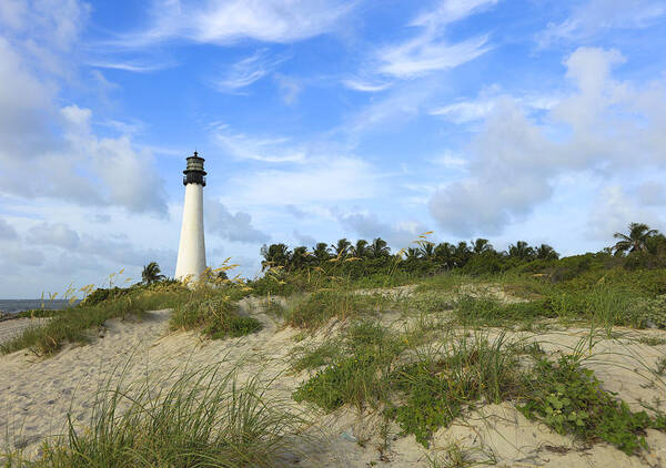 Cape Poster featuring the photograph Cape Florida Lighthouse #1 by Sean Allen