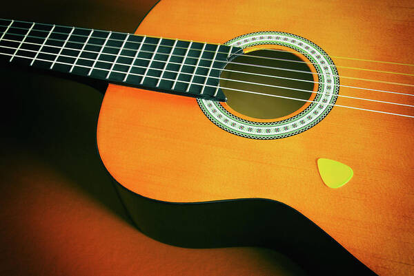 Acoustic Poster featuring the photograph Classic Guitar #1 by Carlos Caetano