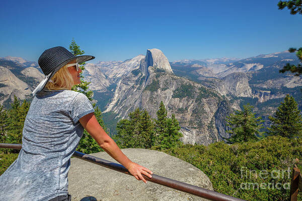Yosemite Poster featuring the photograph Contemplating Glacier Point #1 by Benny Marty