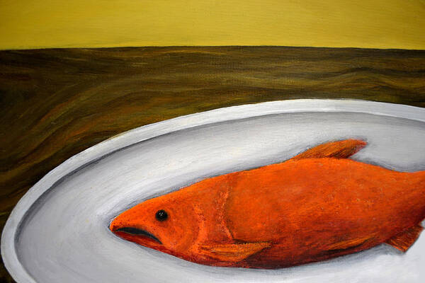 Fish Poster featuring the painting Fishy Fish ll #1 by Michelle Calkins