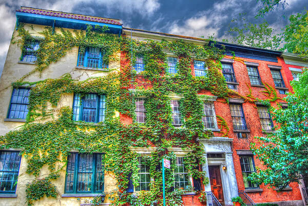 Townhouse Poster featuring the photograph Greenwich Village Ivy 2 #1 by Randy Aveille