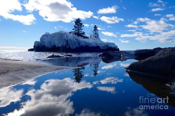 Hollow Rock Poster featuring the photograph Hollow Rock Reflections #1 by Sandra Updyke