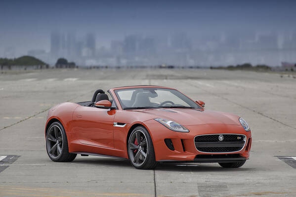 Jaguar F-type Convertible Poster featuring the photograph Jaguar F-Type Convertible #1 by ItzKirb Photography