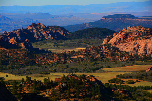 Kolob Plateau In Zion Poster featuring the photograph Kolob Plateau in Zion by Raymond Salani III