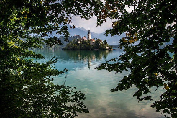 Lake Bled Poster featuring the photograph Lake Bled #1 by Lev Kaytsner