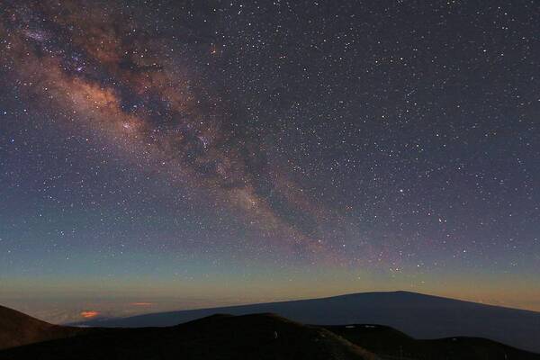 Photosbymch Poster featuring the photograph Milky Way over Mauna Loa #1 by M C Hood