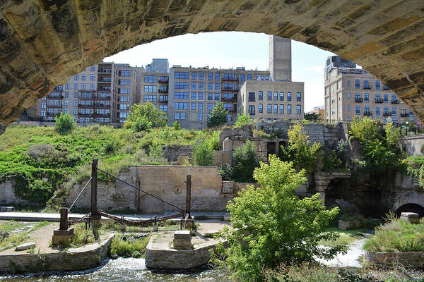 Minneapolis Poster featuring the photograph Mill Ruins Park Minneapolis by Kyle Hanson