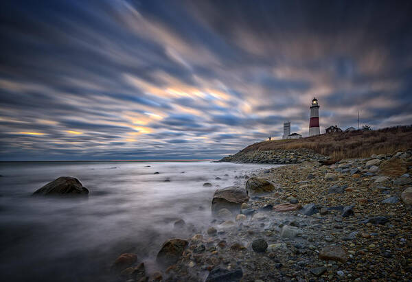 Montauk Poster featuring the photograph Montauk Dawn #1 by Rick Berk