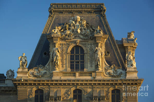 Paris Poster featuring the photograph Musee du Louvre Roof by Brian Jannsen