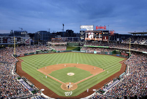 nationals Park Poster featuring the photograph Nats Park - Washington DC #1 by Brendan Reals