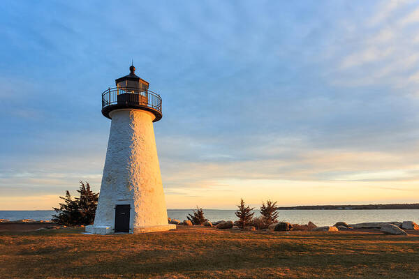 New England Poster featuring the photograph Ned's Point Glow #2 by Bryan Bzdula