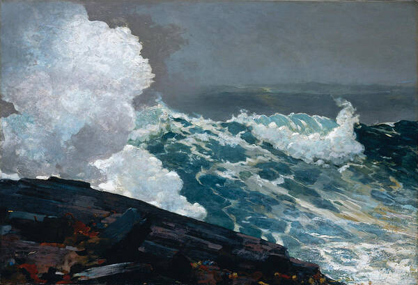 Winslow Homer Poster featuring the painting Northeaster #5 by Winslow Homer