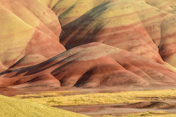 Painted Hills Poster featuring the digital art Painted Hills #1 by Michael Lee