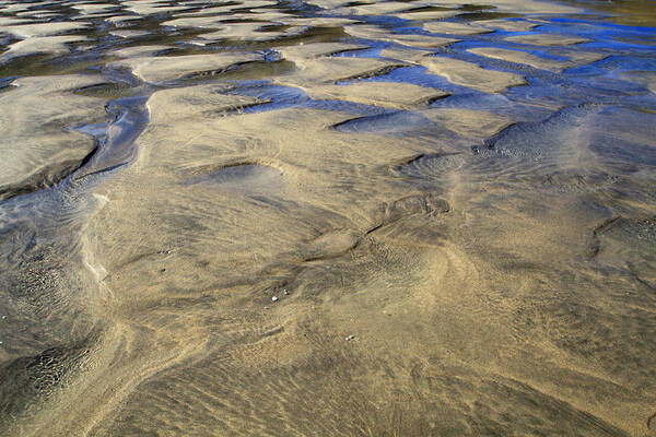 Abstract Poster featuring the photograph Patterns in the Sand III #1 by Shirley Mitchell