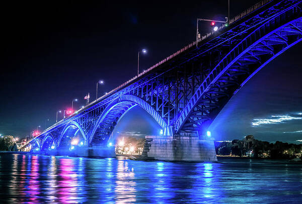 Peace Bridge Poster featuring the photograph Peace Bridge #1 by Dave Niedbala