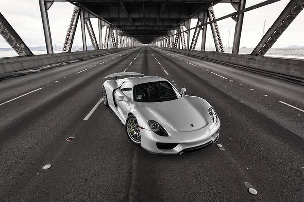 Cars Poster featuring the photograph Porsche 918 Spyder #1 by ItzKirb Photography