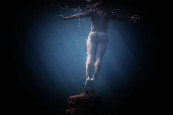 Swim Poster featuring the photograph Precipice #1 by Gemma Silvestre