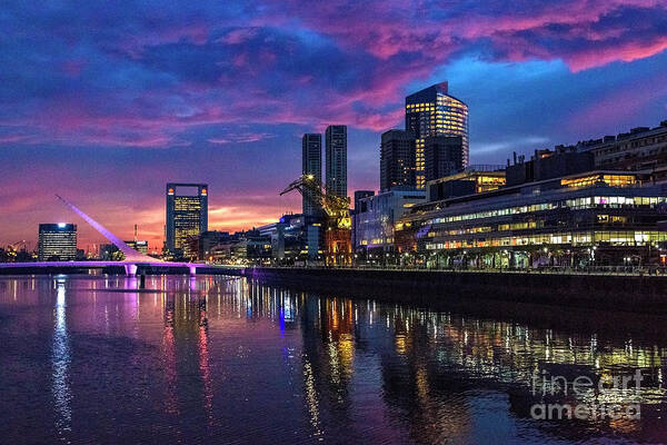  Poster featuring the photograph Puerto Madero 001 #1 by Bernardo Galmarini