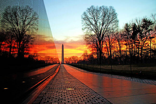 Vietnam Memorial Poster featuring the photograph Resolve #1 by Mitch Cat