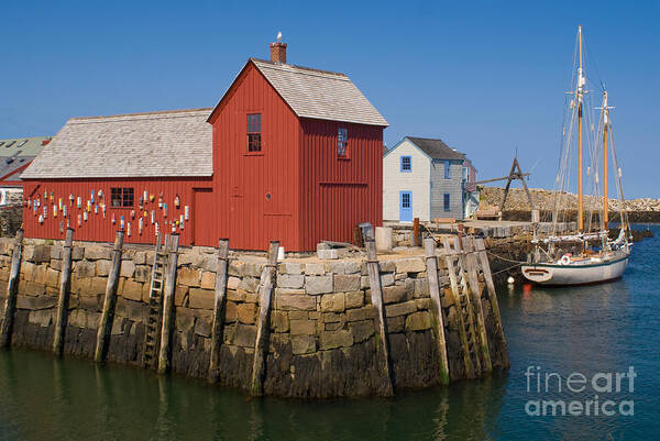 Rockport Poster featuring the photograph Rockport - Massachusetts #1 by Anthony Totah