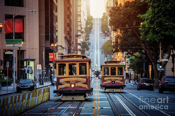 America Poster featuring the photograph San Francisco Cable Cars #1 by JR Photography