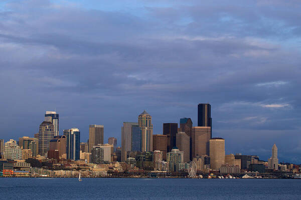 Seattle Poster featuring the photograph Seattle #1 by Evgeny Vasenev