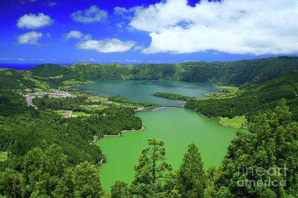 Crater Poster featuring the photograph Sete Cidades, Azores #1 by Gaspar Avila