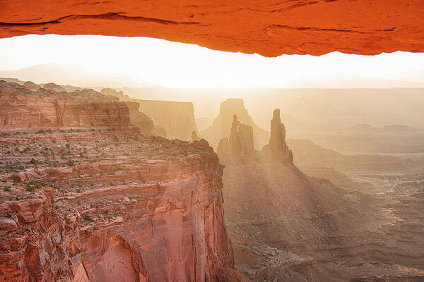 Canyonlands National Park Poster featuring the photograph Sunrise at Mesa Arch #1 by Kunal Mehra