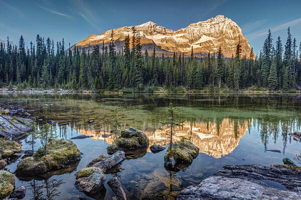 Yoho Poster featuring the photograph Sunrise in the Rocky Mountains #1 by Pierre Leclerc Photography