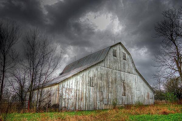 Old Barn Poster featuring the photograph The Old Barn #1 by Karen McKenzie McAdoo
