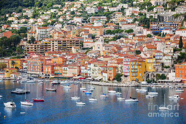 Villefranche-sur-mer Poster featuring the photograph Villefranche-sur-Mer view on French Riviera 4 by Elena Elisseeva