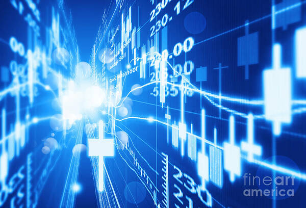 Analysis Poster featuring the photograph Stock Market Concept #11 by Setsiri Silapasuwanchai