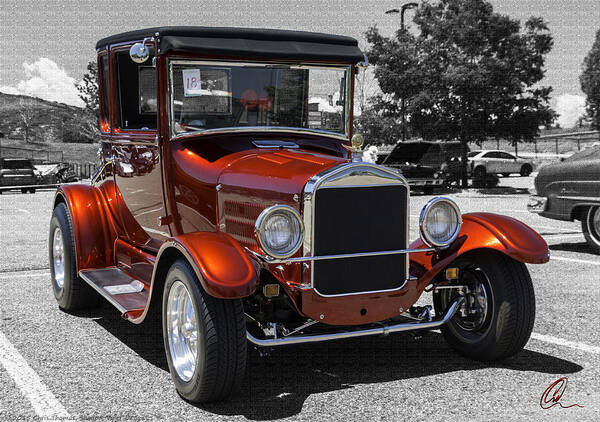 2015 Poster featuring the photograph 1928 Ford Coupe Hot Rod by Chris Thomas