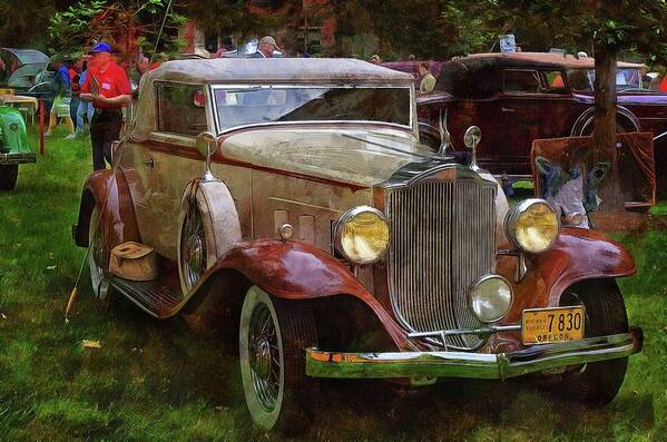 1932 Packard 900 Poster featuring the photograph 1932 Packard 900 by Thom Zehrfeld