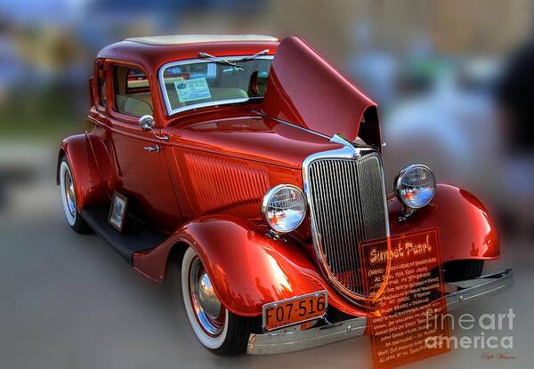 Classic Auto Poster featuring the photograph 1934 Ford Coupe by Dyle  Warren