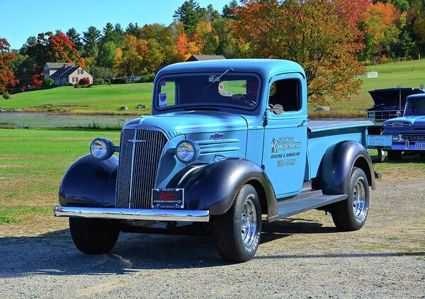 1937 Poster featuring the photograph 1937 Chevy Truck by Mike Martin