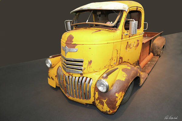 1941 Poster featuring the photograph 1941 Chevrolet Cab Over Engine COE Truck by Peter Kraaibeek