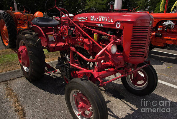 Tractor Poster featuring the photograph 1951 Farmall by Mike Eingle