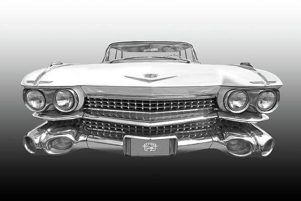 Cadillac Poster featuring the photograph 1959 Cadillac Front View by Gill Billington