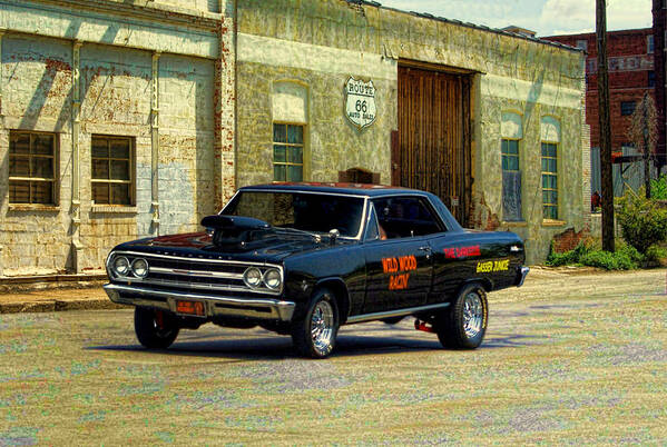 1965 Poster featuring the photograph 1965 Chevelle Gasser by Tim McCullough