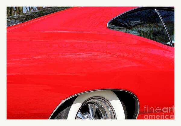 American Poster featuring the photograph 1965 Red Chevy Impala photo by Heidi De Leeuw