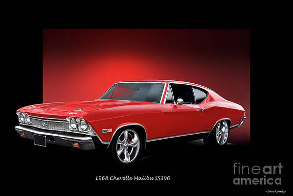 Automobile Poster featuring the photograph 1968 Chevelle Malibu SS396 II by Dave Koontz