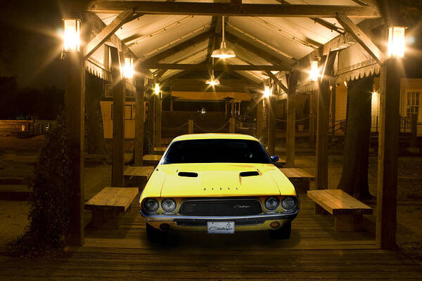 Hotrod Poster featuring the photograph 1972 Challenger by Michael Cleere