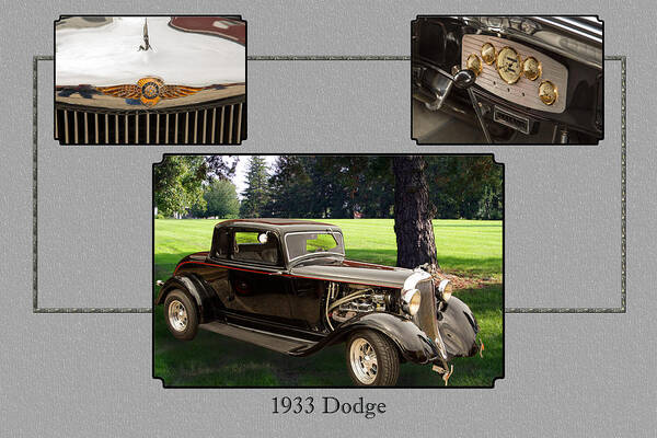 1933 Dodge Poster featuring the photograph 1933 Dodge Vintage Classic Car Automobile Photographs Fine Art P #2 by M K Miller
