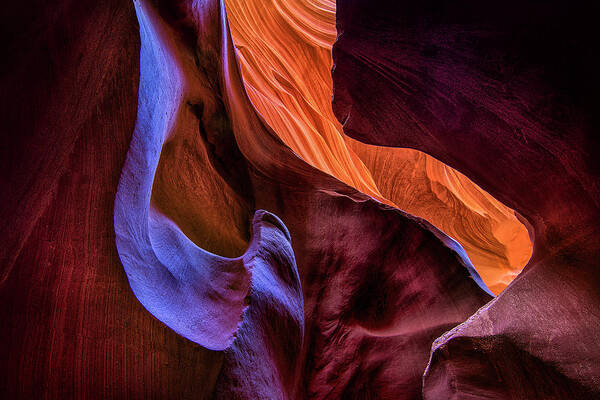 Antelope Canyon Poster featuring the photograph Antelope Canyon Colors #2 by Michael Ash