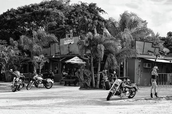 Motorcycle Poster featuring the photograph Roadhouse #3 by Laura Fasulo