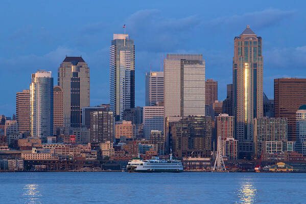 Seattle Poster featuring the photograph Seattle #2 by Evgeny Vasenev