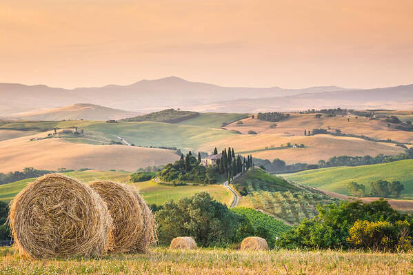 Center Italy Poster featuring the photograph Tuscany morning #2 by Stefano Termanini