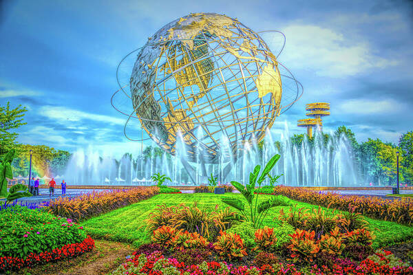 Flushing Poster featuring the photograph The Unisphere #3 by Theodore Jones