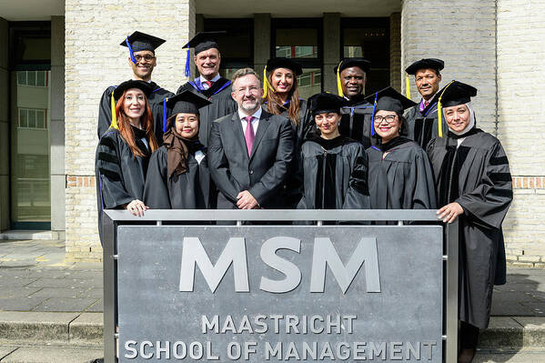  Poster featuring the photograph MSM Graduation Ceremony 2017 #31 by Maastricht School Of Management